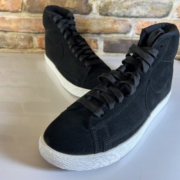 Nike Blazer Mid GS Youth Big Boys Shoes Sneaker Black White